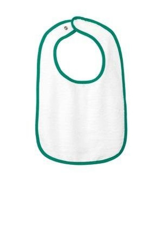 Rabbit Skins RS1003 - Infant Contrast Trim Terry Bib. RS1003
