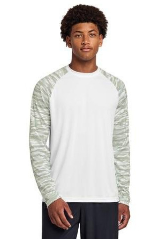 Sport-Tek ST376LS - Drift Camo Colorblock Long Sleeve Tee ST376LS