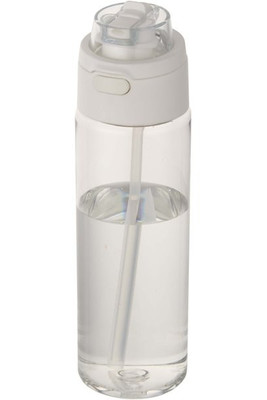 Theron 700 ml RCS recycled plastic water bottle with dual function lid and flip straw - EgotierPro 100950
