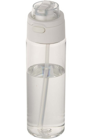 Theron 700 ml RCS recycled plastic water bottle with dual function lid and flip straw - EgotierPro 100950