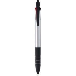 Trine 3-Farben RCS recycelter Kugelschreiber mit Stylus - EgotierPro 106376
