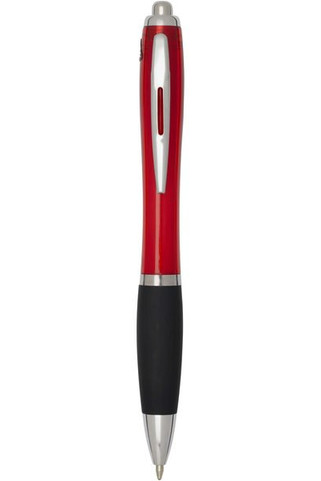 Nash RCS recycled plastic ballpoint pen with coloured barrel and black grip (black ink) - EgotierPro 106448