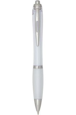 Stylo bille en plastique recyclé RCS avec corps et grip colorés (encre noire) Nash - EgotierPro 106454