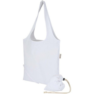 Madras blanding 140 g/m² GRS certificeret genvundet, sammenfoldelig bomuldstaske, 7 liter - EgotierPro 120805