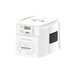SKROSS® 124620 - MUV AC65PD rejseadapter med USB-C kabel