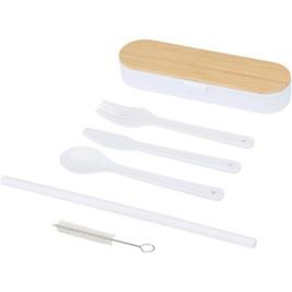 Runa cutlery set with bamboo lid - EgotierPro 126365