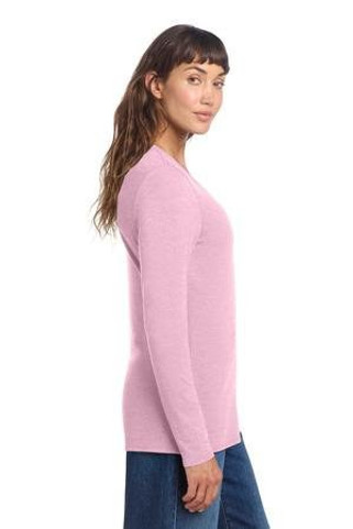 District DT135 - Womens Perfect Tri Long Sleeve V-Neck Tee DT135