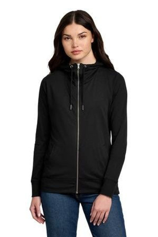 District DT673 - Womens Featherweight French Terry Full-Zip Hoodie DT673