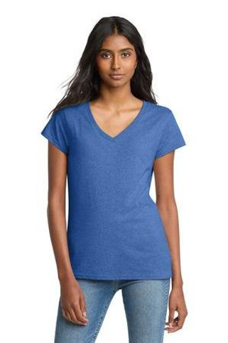 District DT8001 - Camiseta Re-Tee de Mujer con Cuello en V DT8001