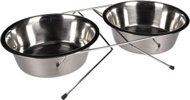 Flamingo f-1030106 - Gamelle pour la nourriture et l'eau Duo dinner support