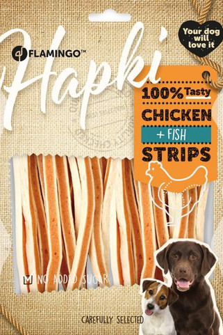 Flamingo f-1030701 - Friandises Lanières avec poulet & Poisson