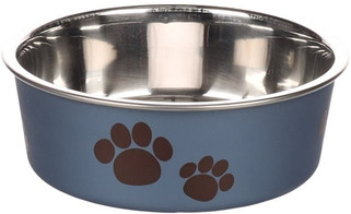 Flamingo f-1030943 - Gamelle pour la nourriture et leau Rond métallique & Argent