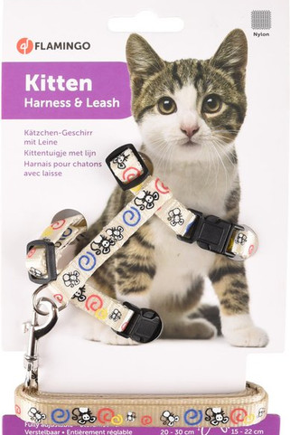 Flamingo f-1031358 - Harnais avec laisse Chaton
