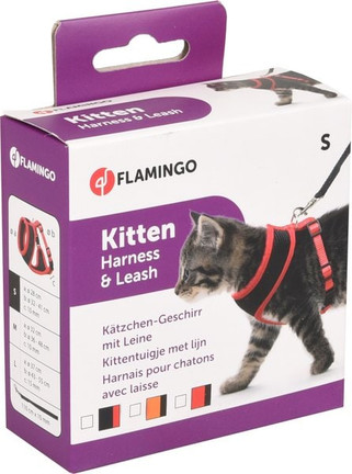 Flamingo f-1031373 - Harnais avec laisse Chaton