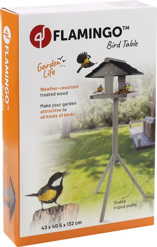 Flamingo f-108333 - Mangeoire avec support Cottage - Bois