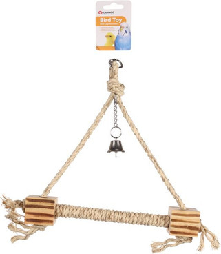 Flamingo f-110092 - Jouet pour perruches Balançoire CordonBrun clair