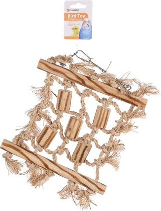 Flamingo f-110098 - Jouet pour perruches FiletBrun clair