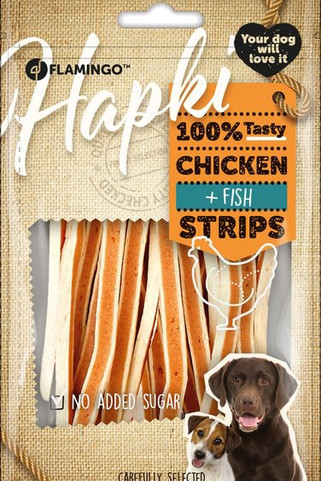 Flamingo f-2010188 - Friandises Lanières avec poulet & Poisson