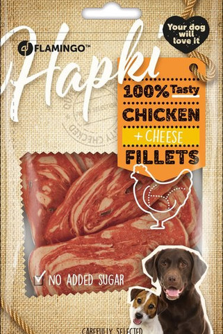Flamingo f-2010042 - Friandises Lanières avec poulet & Fromage
