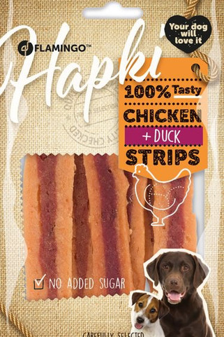 Flamingo f-2010055 - Friandises Lanières avec poulet & avec canard