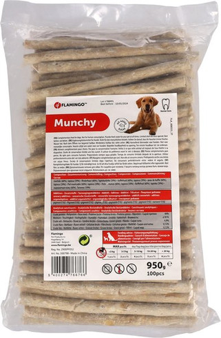 Flamingo f-500798 - Friandises Munchy Cigarette12,5cm 9,5gr / 100 pcs 950gr