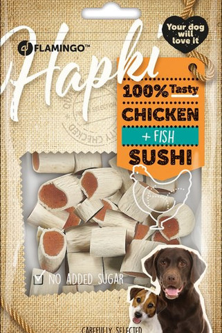Flamingo f-501467 - Friandises Rouleaux de sushi avec poulet & Poisson
