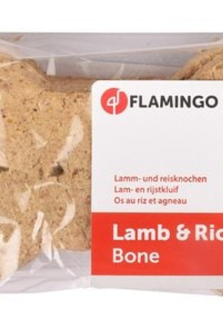 Flamingo f-501507 - Friandises Os pour chien Agneau & Riz