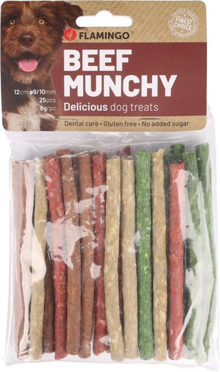 Flamingo f-503310 - Friandises Munchy Cigarette Mélange 12cm 8gr / 25 pcs 200gr