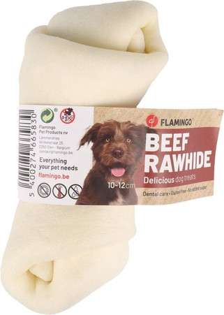 Flamingo f-503702 - Friandises Texas Noué Os Blanc 10-12cm 50-60gr