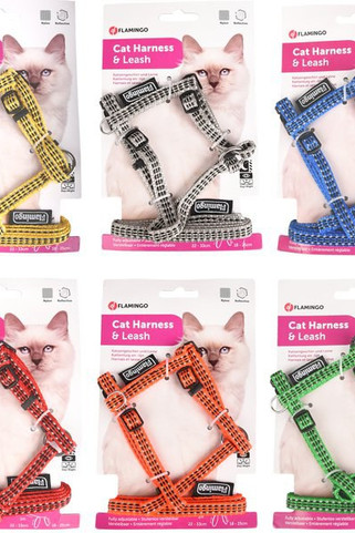 Flamingo f-504712 - Harnais avec laisse