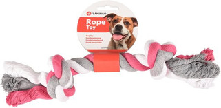 Flamingo f-507311 - Jouet Cordon avec 2 noeuds Fuchsia