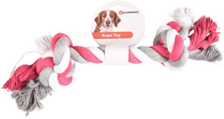 Flamingo f-507312 - Jouet Cordon avec 2 noeuds Fuchsia