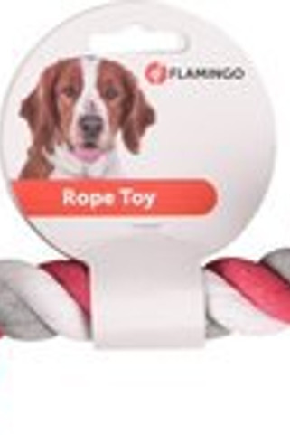Flamingo f-507313 - Jouet Cordon avec 4 noeuds Fuchsia