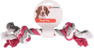 Flamingo f-507310 - Jouet Cordon avec 2 noeuds Fuchsia