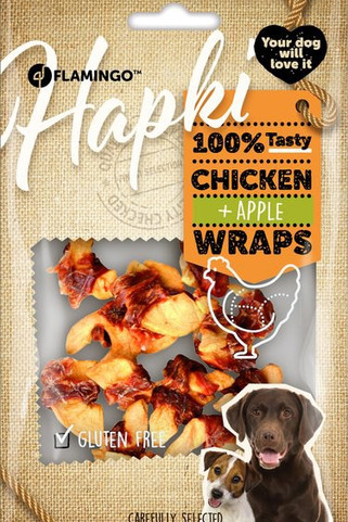 Flamingo f-512214 - Friandises Wraps avec poulet & avec pomme
