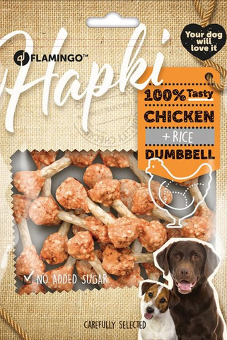 Flamingo f-512361 - Friandises Haltère avec poulet & Riz