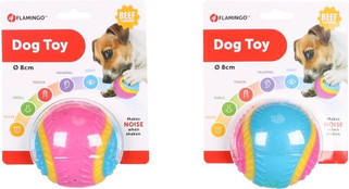 Flamingo f-515093 - Jouet Balle 5 Senses avec boeuf