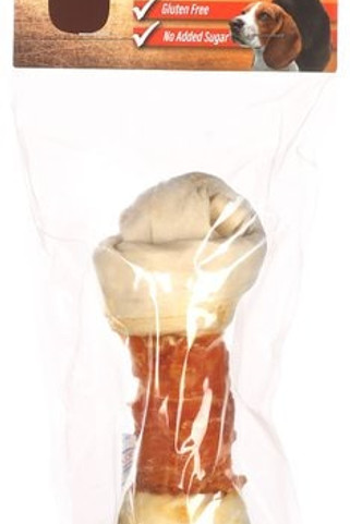 Flamingo f-516888 - Friandises Noué Os Blanc avec poulet 18cm 120gr