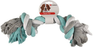 Flamingo f-517273 - Jouet Cordon avec 2 noeuds menthe