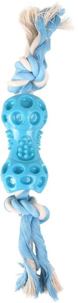 Flamingo f-519497 - Jouet Haltère avec corde clair & Blanc