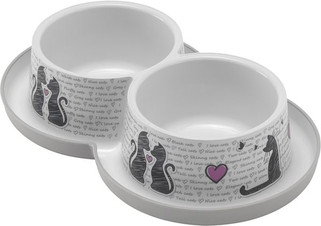 Flamingo f-560322 - Gamelle pour la nourriture et leau Combo