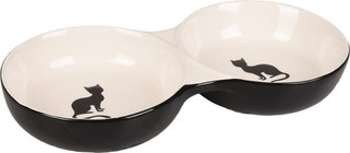 Flamingo f-560690 - Gamelle pour la nourriture et leau Combo Noir &