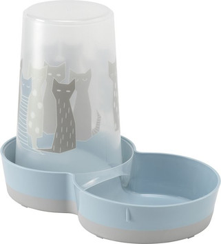 Flamingo f-560710 - Distributeur automatique deau et de nourriture Gris &