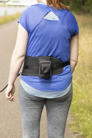 Flamingo f-65414 - Laisse pour le jogging avec ceinture ventrale