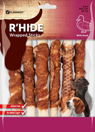 Flamingo f-520286 - Friandises Bâtonavec canard 15cm 30gr / 6 pcs 180gr
