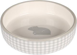 Flamingo f-210342 - Gamelle pour la nourriture et leau Cochon dinde Rond clair & Blanc