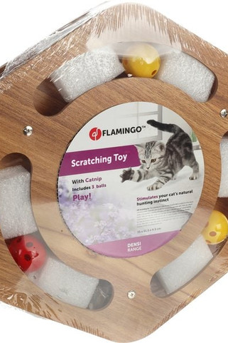 Flamingo f-561287 - Jouet à grifferHexagone avec balle