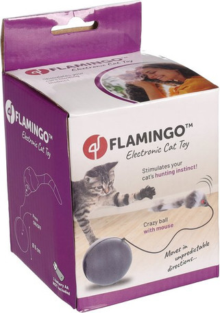 Flamingo f-561375 - Jouet électronique Souris avec balle foncé