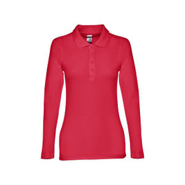 TH Clothes 11174 - Damen Langarm-Poloshirt