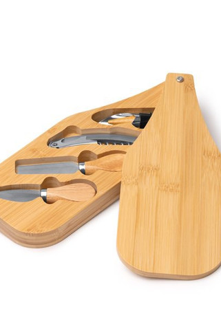 Stamina AB1889 - GAUDA Wine and cheese set presented in a bamboo case